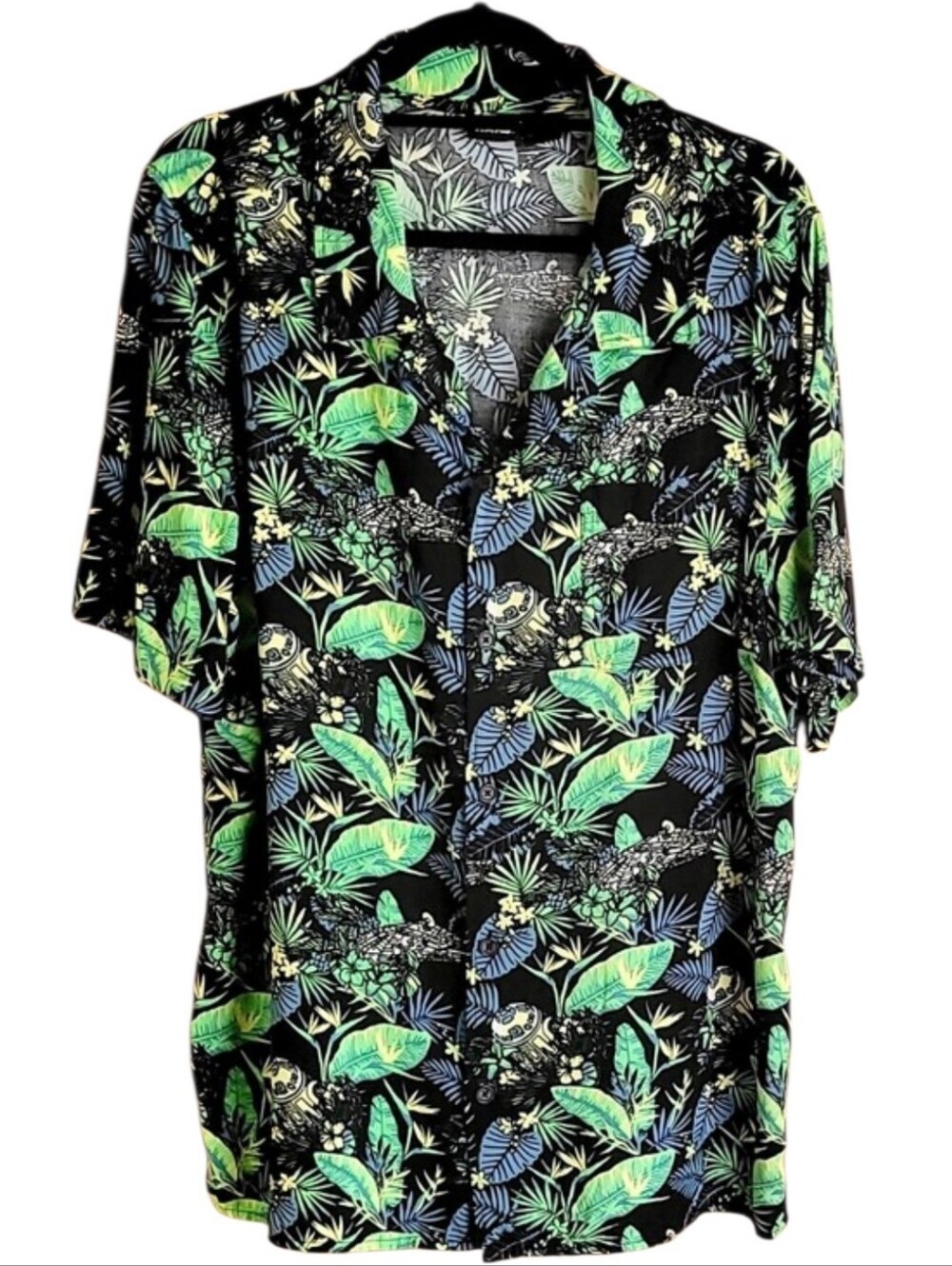 Disney Star Wars R2D2 Millennium Falcon Mens Hawaiian Shirt SS Button Up  XL